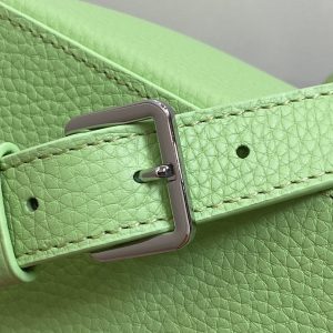 CAPUCINES BB 27 GREEN TAURILLON TURQUOISE SILVER HARDWARE