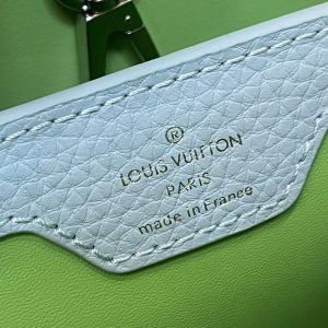 CAPUCINES BB 27 GREEN TAURILLON TURQUOISE SILVER HARDWARE