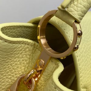 CAPUCINES BB 27 YELLOW TAURILLON GOLD HARDWARE