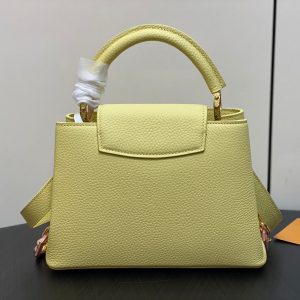 CAPUCINES BB 27 YELLOW TAURILLON GOLD HARDWARE