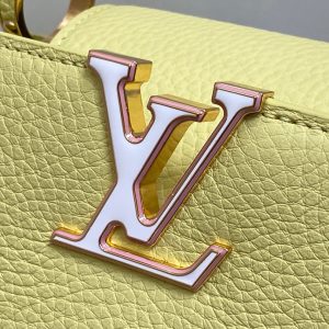 CAPUCINES BB 27 YELLOW TAURILLON GOLD HARDWARE
