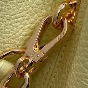 CAPUCINES BB 27 YELLOW TAURILLON GOLD HARDWARE