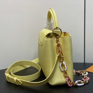 CAPUCINES BB 27 YELLOW TAURILLON GOLD HARDWARE