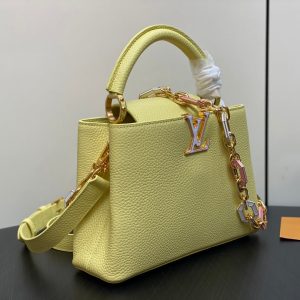 CAPUCINES BB 27 YELLOW TAURILLON GOLD HARDWARE