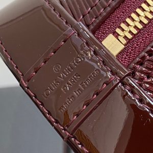 alma bb 23 bordeaux red epi calfskin