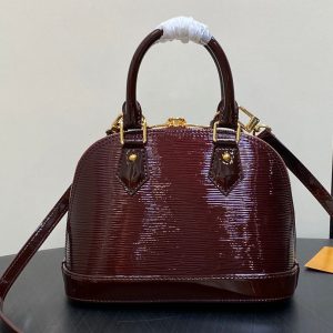 alma bb 23 bordeaux red epi calfskin