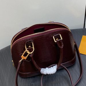 alma bb 23 bordeaux red epi calfskin