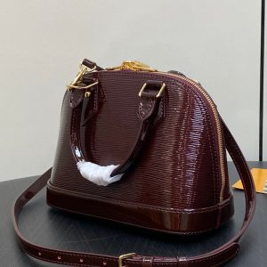 alma bb 23 bordeaux red epi calfskin