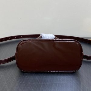 alma nano 18 bordeaux red epi calfskin