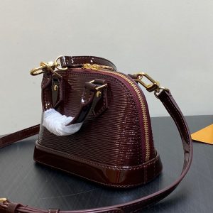 alma nano 18 bordeaux red epi calfskin