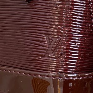 alma nano 18 bordeaux red epi calfskin
