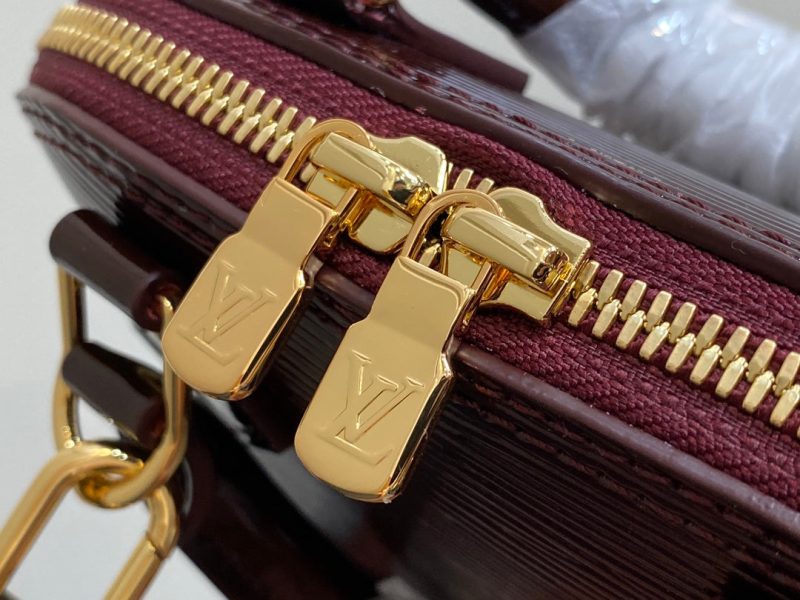 alma nano 18 bordeaux red epi calfskin