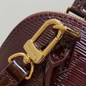 alma nano 18 bordeaux red epi calfskin