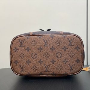 LV Nice BB Bag 24cm Brown Canvas Cowhide 320699