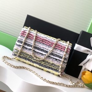 CC 24S Flap Bag Mini 21cm Multicolor Sequin Gold Hardware 238437