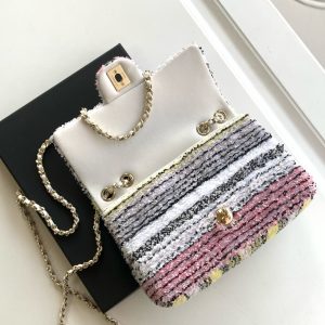 CC 24S Flap Bag Mini 21cm Multicolor Sequin Gold Hardware 238437