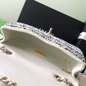 CC 24S Flap Bag Mini 21cm Multicolor Sequin Gold Hardware 238437