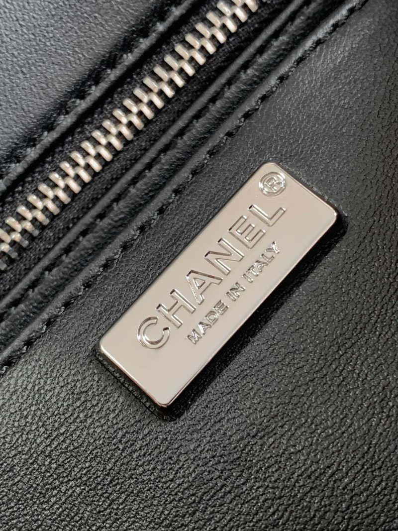 CC 25C White Black Sequin Silver Hardware