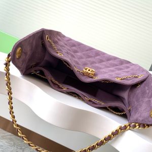 CC 25C Hobo Bag 30cm Purple Suede