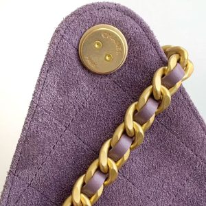 CC 25C Hobo Bag 30cm Purple Suede