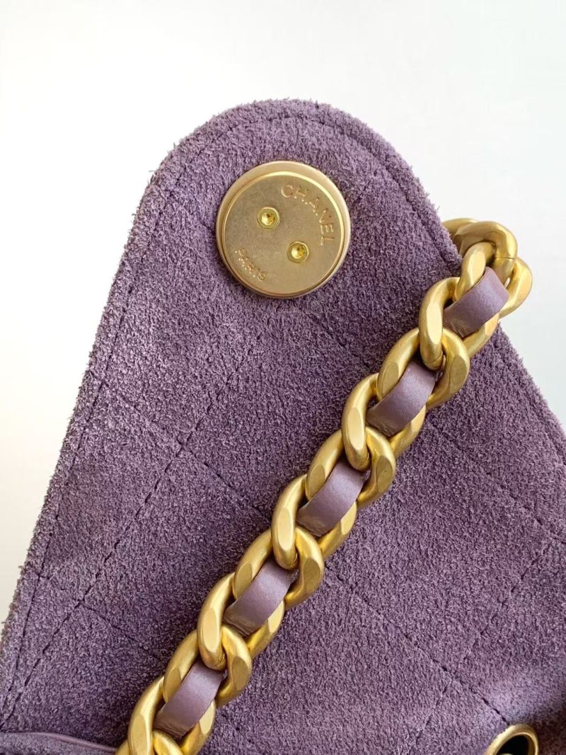 CC 25C Hobo Bag 30cm Purple Suede