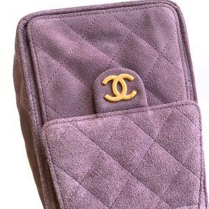 CC 25C Hobo Bag 30cm Purple Suede