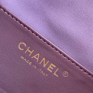 CC 25C Hobo Bag 30cm Purple Suede