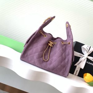 CC 25C Hobo Bag 30cm Purple Suede