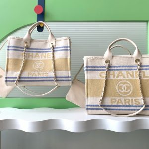 CC 25C ToTe Bag Beige Light Tan Canvas Fabric 238508