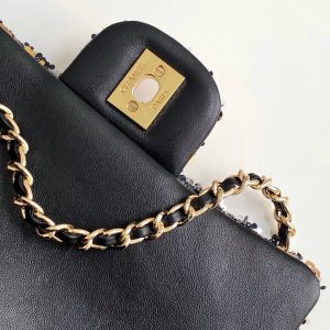 CC 25C Black Bronze Sequin Gold Hardware
