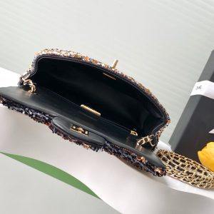 CC 25C Black Bronze Sequin Gold Hardware