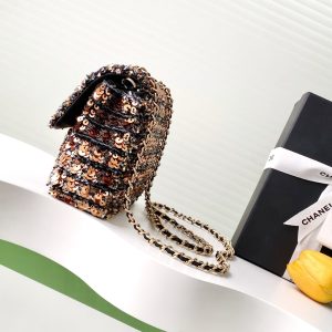CC 25C Black Bronze Sequin Gold Hardware