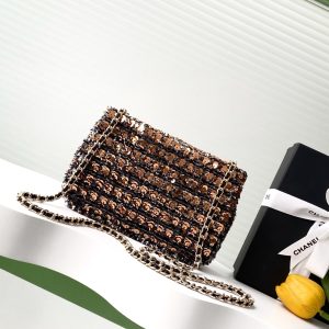 CC 25C Black Bronze Sequin Gold Hardware