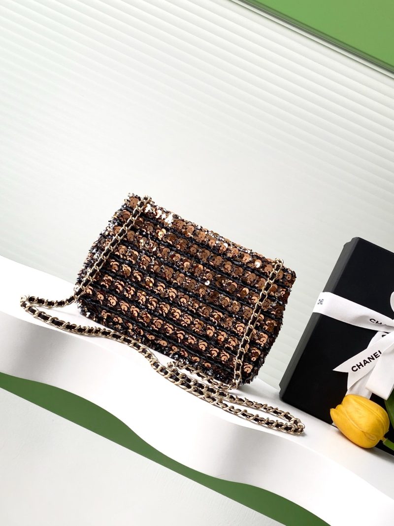 CC 25C Black Bronze Sequin Gold Hardware