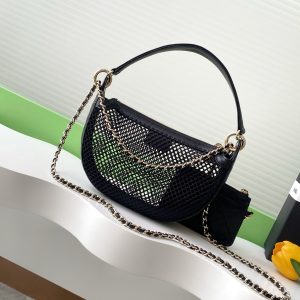 cc 25S Black Clutch Bag With Chain