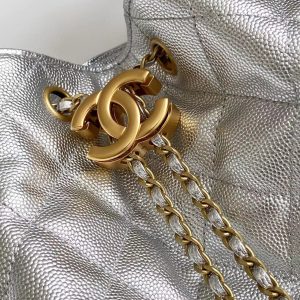 img_ecb71349_20250501_i1746078993125_9493_0_4_jpg CC 25C Hobo Bags 40cm Silver Metalic Grained Calfskin