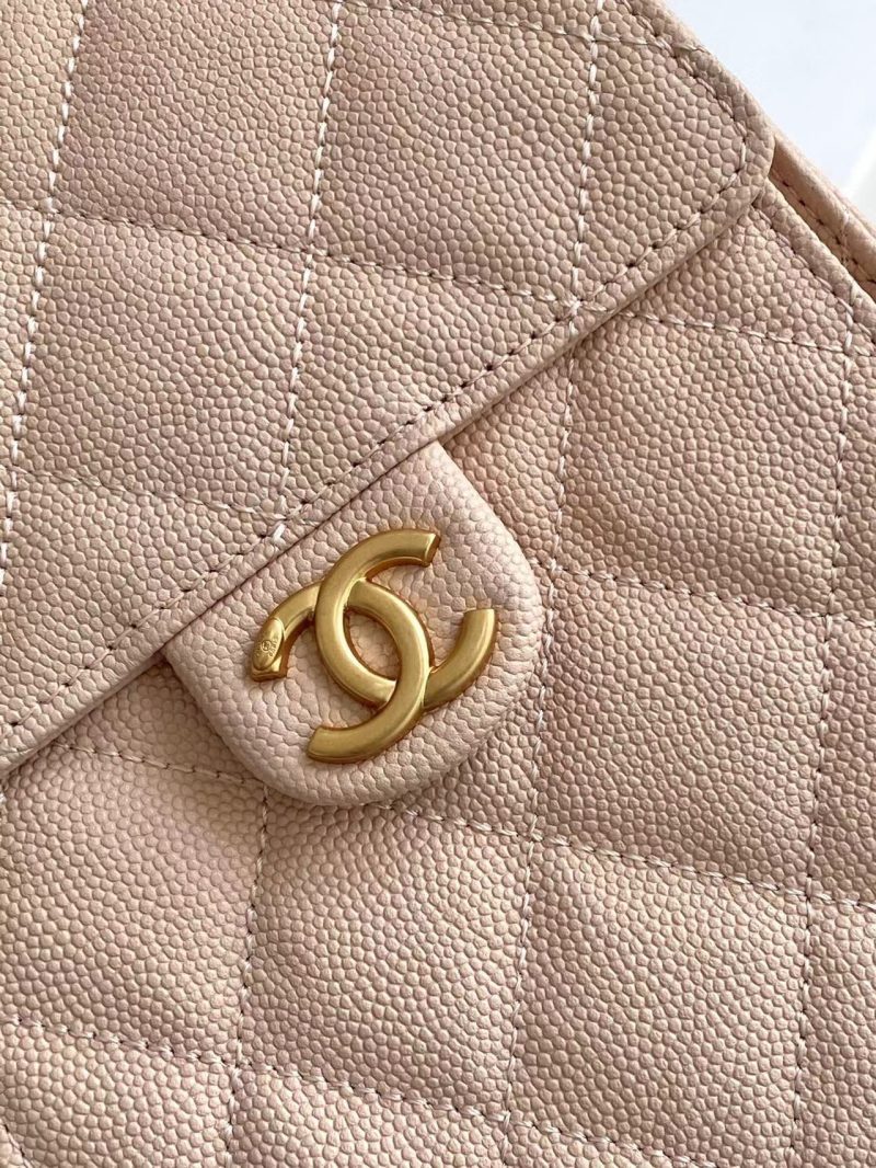 img_ecb71349_20250501_i1746079083285_7591_0_4_jpg CC 25C Hobo Bags 40cm Pink Beige Grained Calfskin