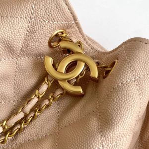 img_ecb71349_20250501_i1746079083286_6221_0_3_jpg CC 25C Hobo Bags 40cm Pink Beige Grained Calfskin