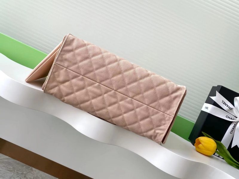 img_ecb71349_20250501_i1746079083286_7085_0_2_jpg CC 25C Hobo Bags 40cm Pink Beige Grained Calfskin