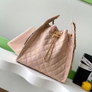 img_ecb71349_20250501_i1746079083937_4765_0_0_jpg CC 25C Hobo Bags 40cm Pink Beige Grained Calfskin