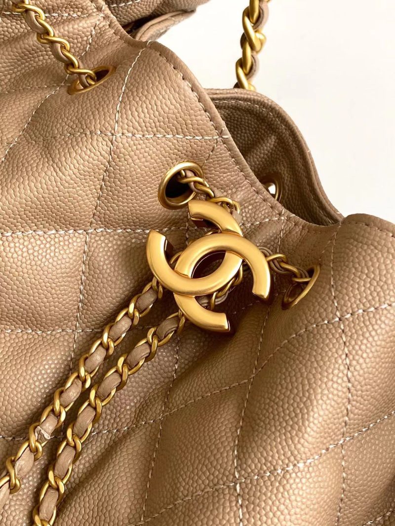 CC 25C Hobo Bags 40cm Brown Grained Calfskin