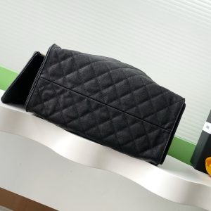 CC 25C Hobo Bags 40cm Black Grained Calfskin