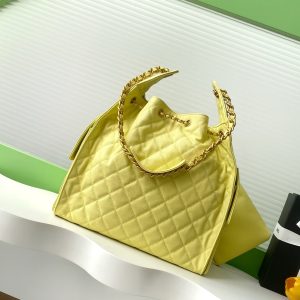 CC 25C Hobo Bags 40cm Lime Grained Calfskin