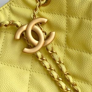 CC 25C Hobo Bags 40cm Lime Grained Calfskin