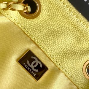 CC 25C Hobo Bags 40cm Lime Grained Calfskin