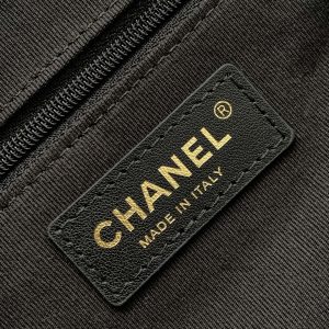 CC 25A Small Tote 36cm Grey Suede Black Calfskin