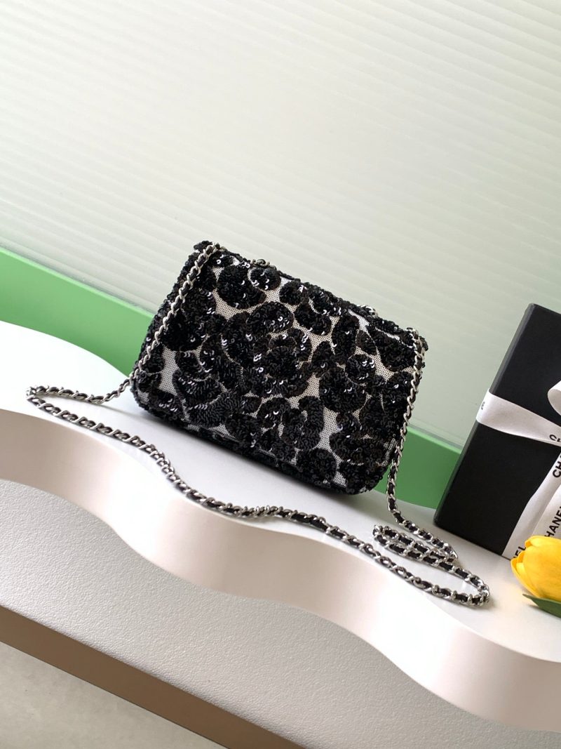 img_ecb71349_20251022_i1761108563452_3699_0_2_jpg CC 2025 Flap Bag Black Sequin 298204