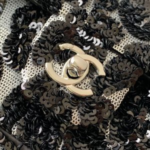img_ecb71349_20251022_i1761108563535_5460_0_4_jpg CC 2025 Flap Bag Black Sequin 298204