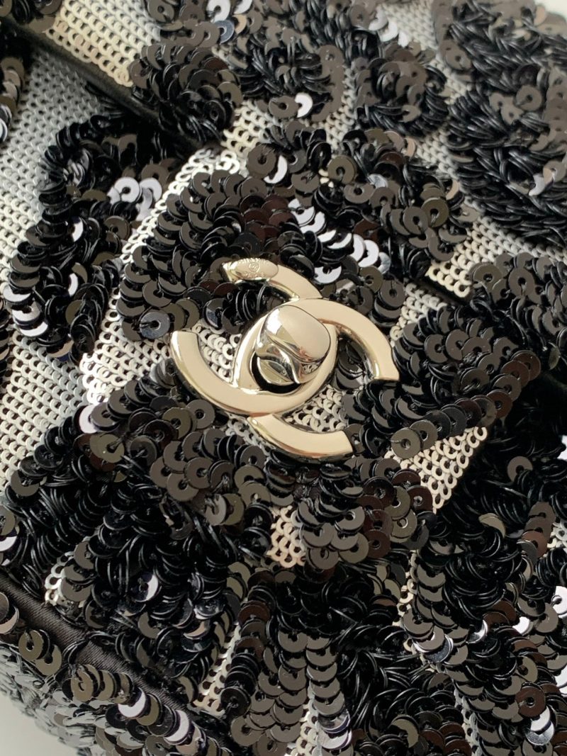 img_ecb71349_20251022_i1761108563535_5460_0_4_jpg CC 2025 Flap Bag Black Sequin 298204