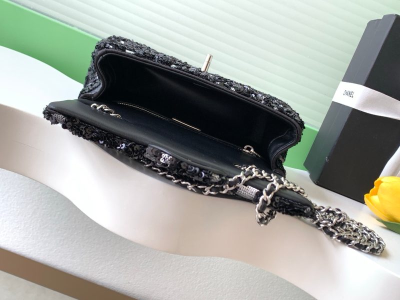 img_ecb71349_20251022_i1761108564841_8018_0_7_jpg CC 2025 Flap Bag Black Sequin 298204